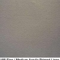 166 FINE/MED. ACRYLIC PRIMED LINEN